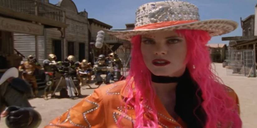 Western set in Power Rangers Time Force episode Movie Madness