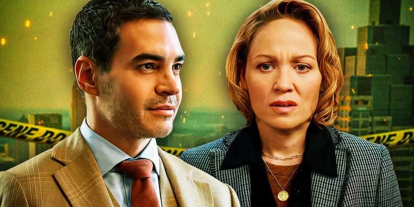 Ramon Rodriguez as Will Trent and Erika Christensen as Angie Polaski in Will Trent.