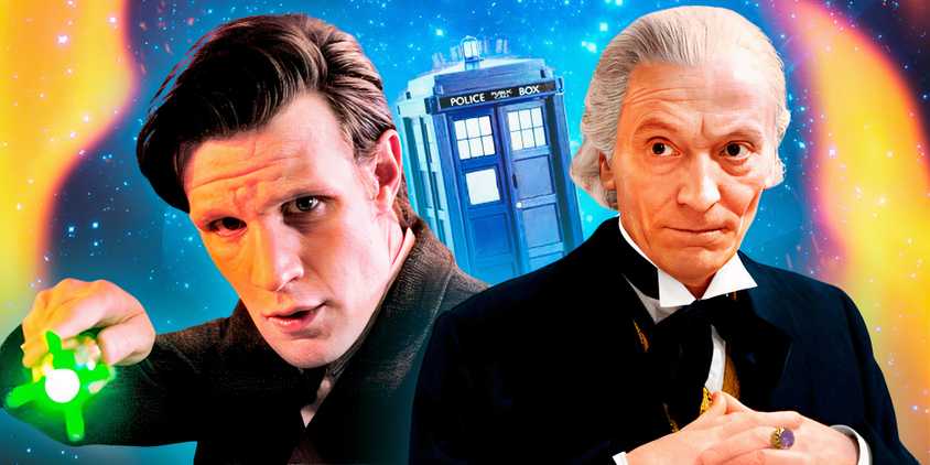 William Hartnell and Matt Smith in Doctor Who