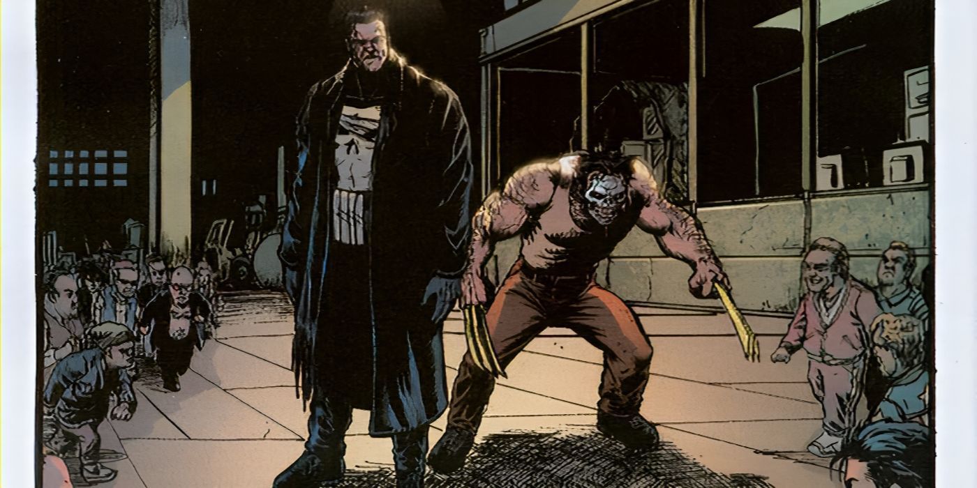 Wolverine y Punisher se preparan para luchar contra una pandilla de personitas.