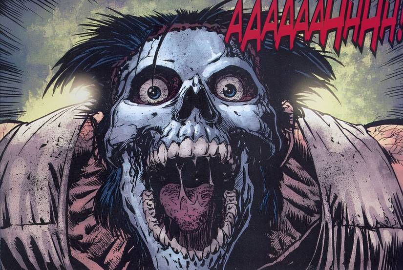 Wolverine screams in pain after being run over by a steamroller.