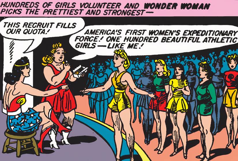 Wonder Woman and Etta Candy Recruiting Girls DC