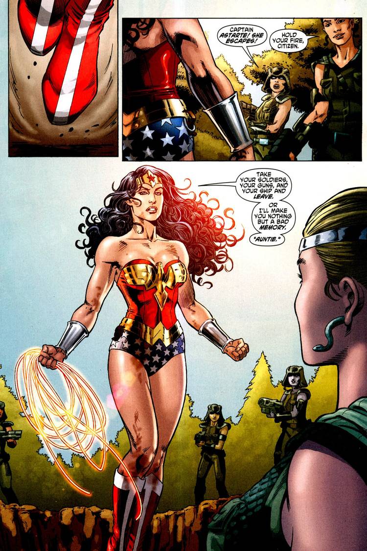 Wonder Woman confronts Commander Astarte