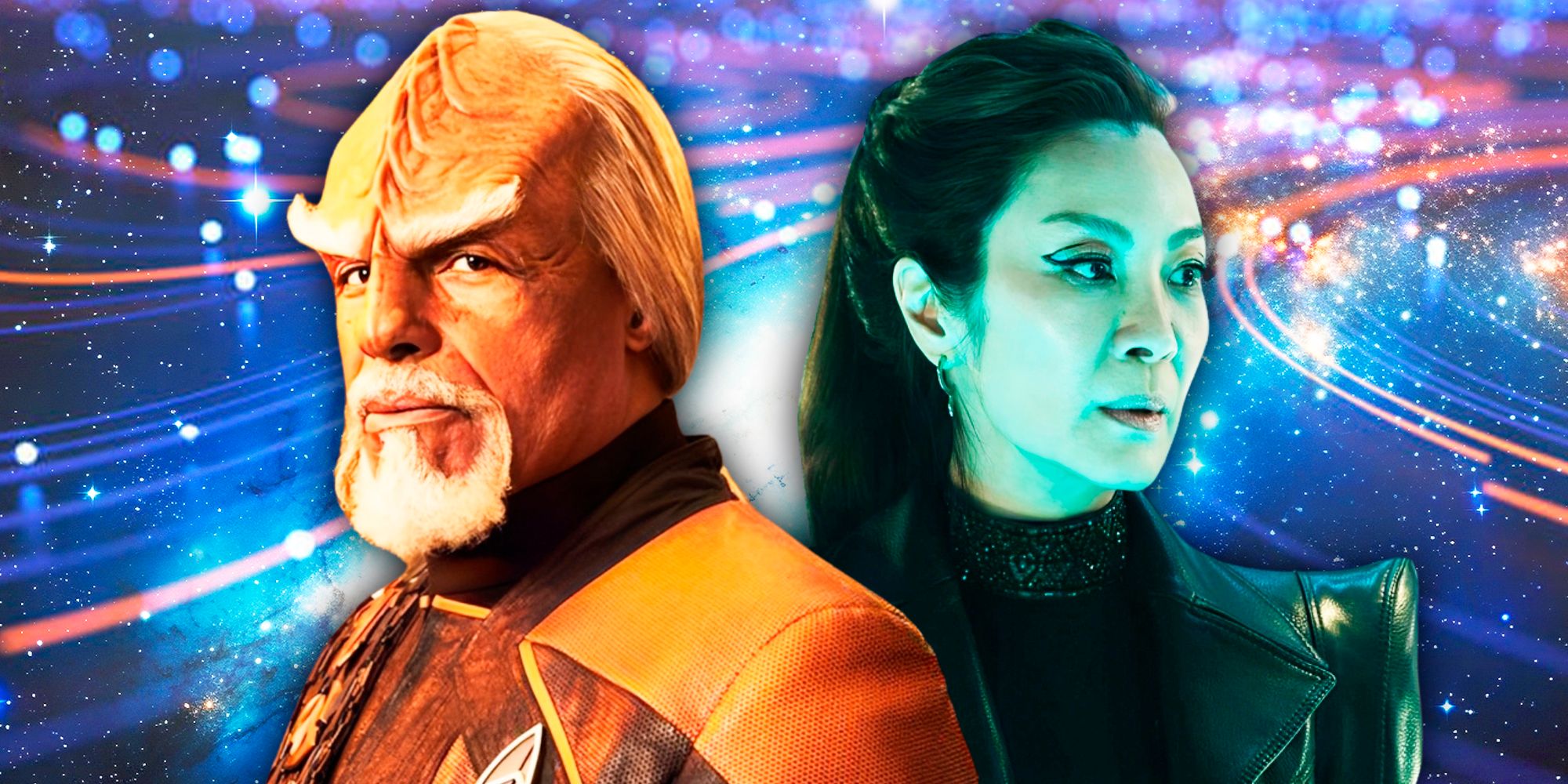 Worf in Star Trek Picard season 3 and Emperor Georgiou from Section 31