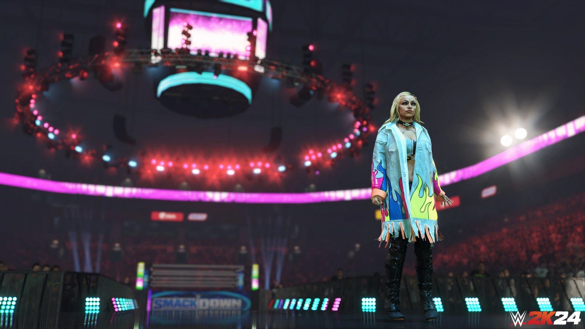 Superstar Liv Morgan in WWE 2K24.