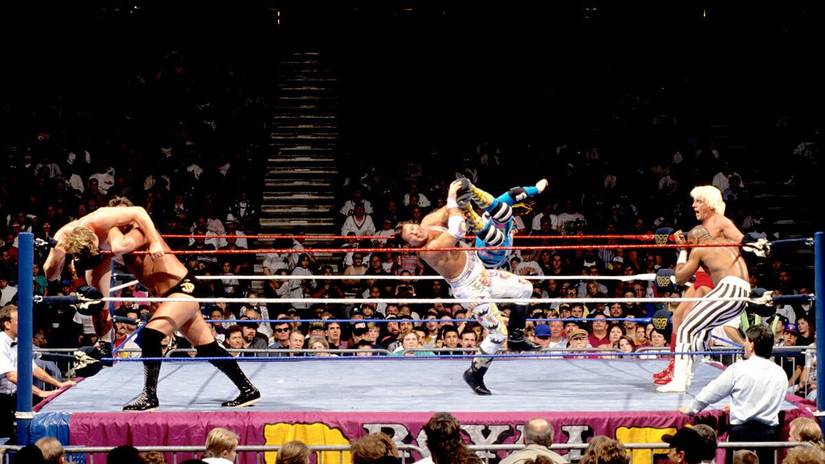 WWE Royal Rumble 1993 featuring Max Moon Jerry the King Lawler Ric Flair Virgil Bob Backlund and the Million Dollar Man Ted Dibiase