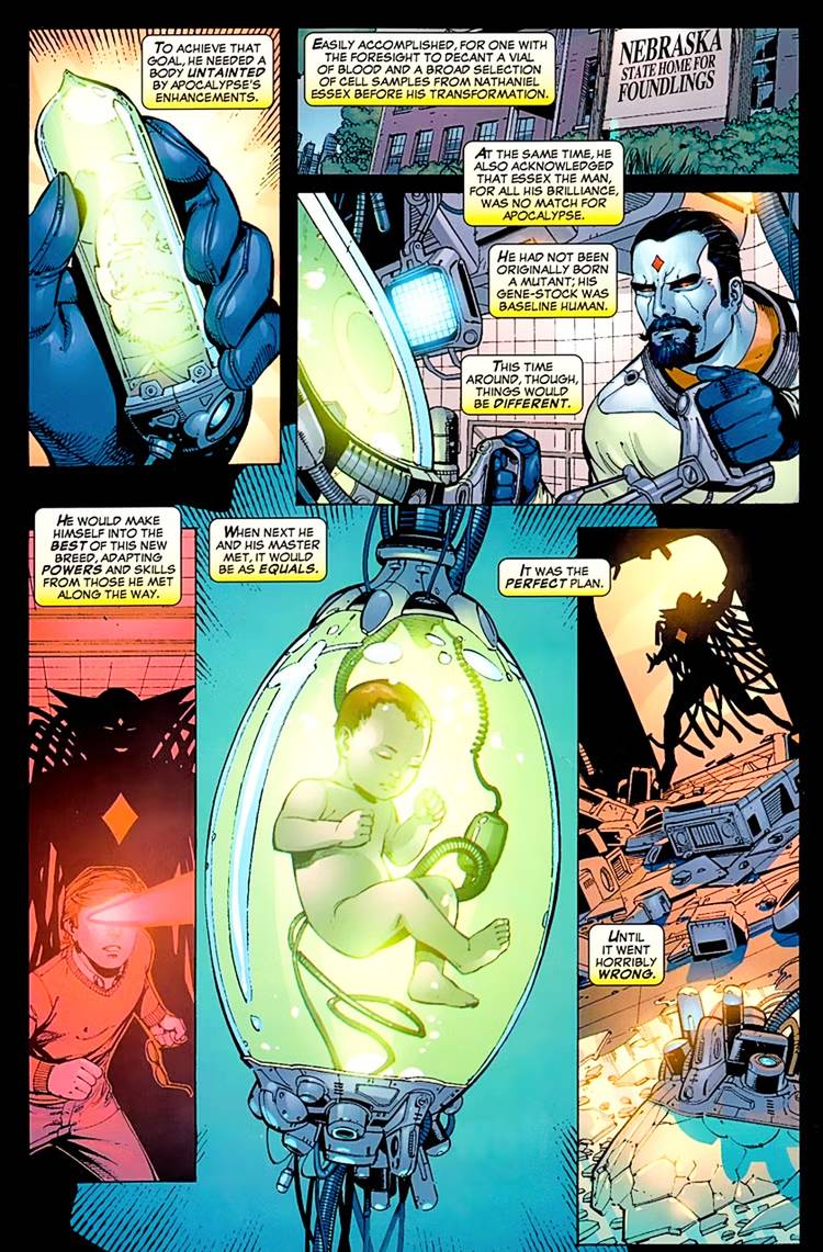 X-Men The End, Gambit is revealed to be a clone derived from Cyclops & Mr. Sinister's DNA