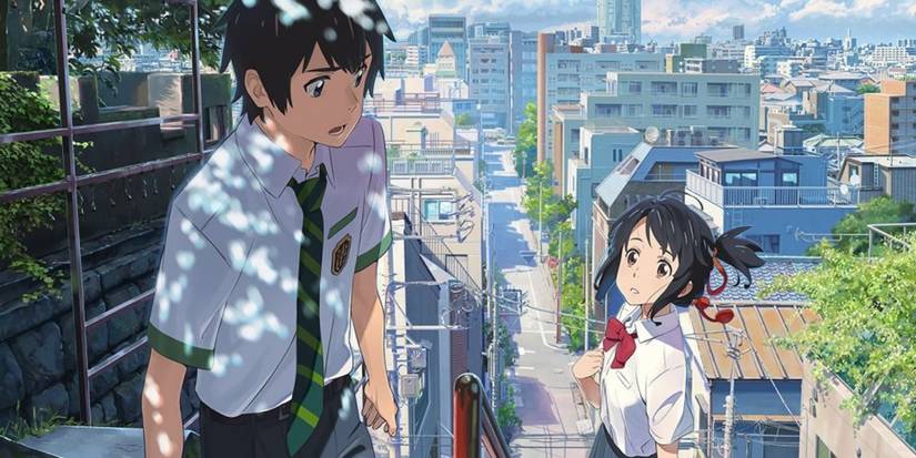 Mitsuha and Taki Finally Meeting Each Other for the First Time in Your Name