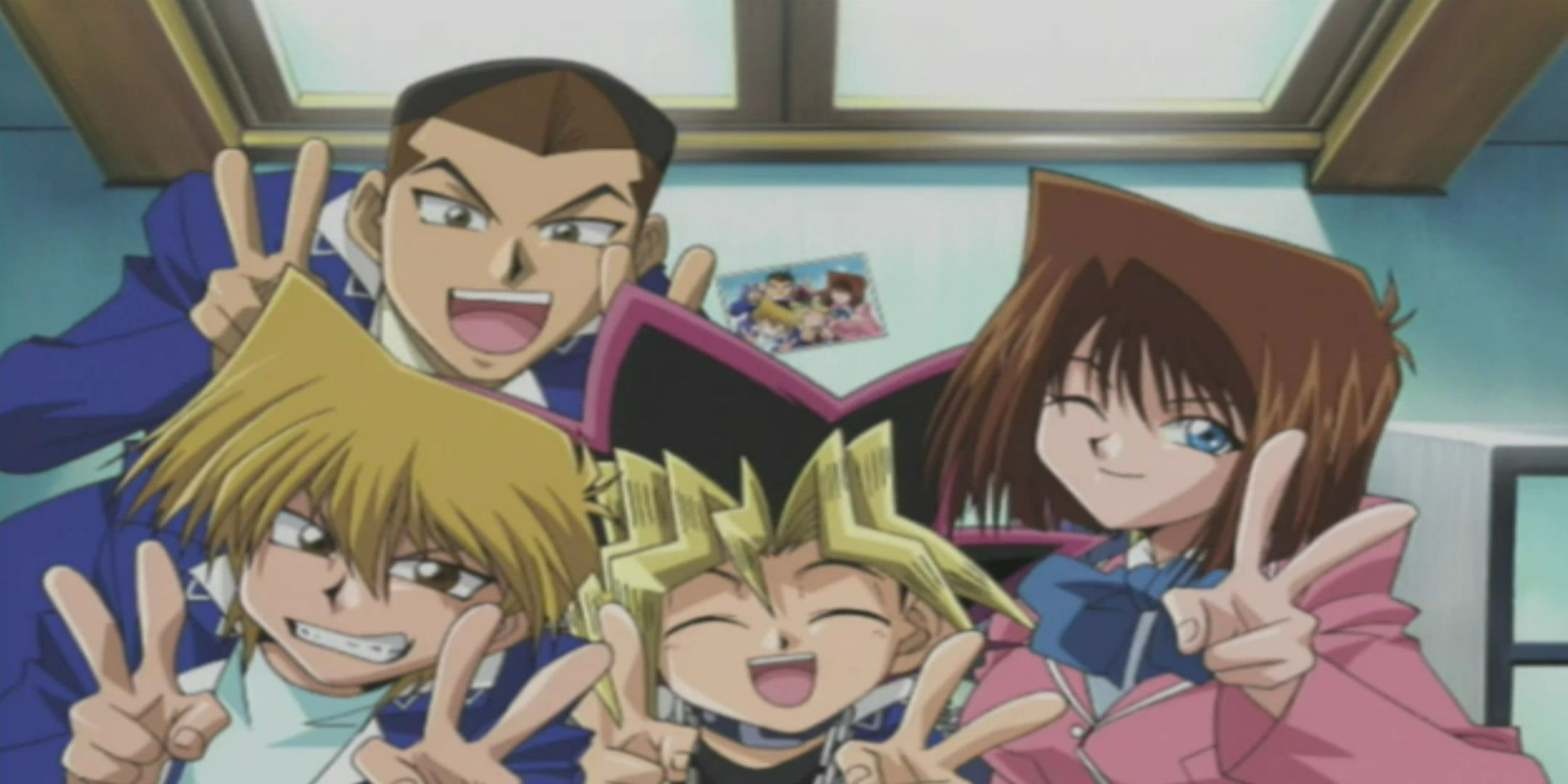 The main cast of Yu-Gi-Oh!