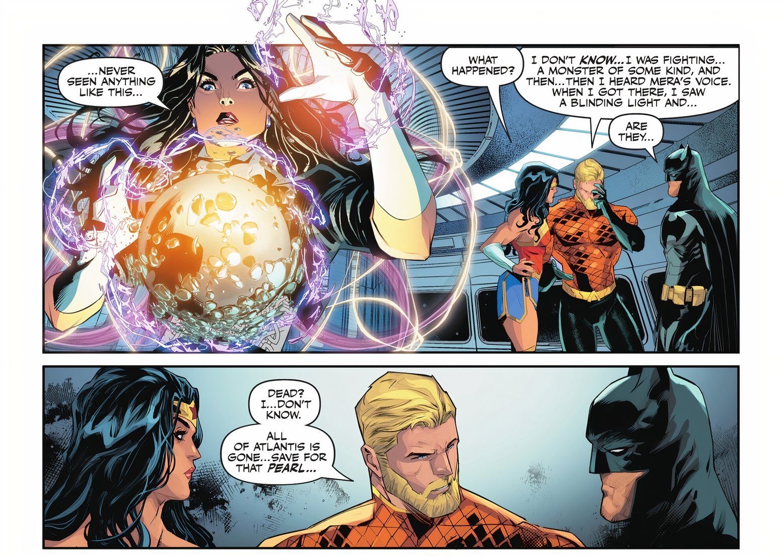 Zatanna analyzes Pearl for Aquaman DC