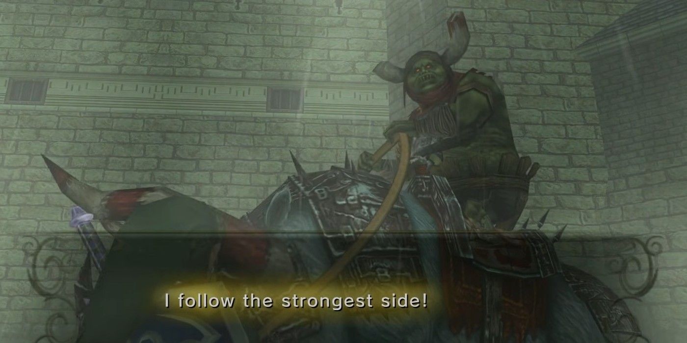 King Bulblin speaking to Link about following "the strongest side" in The Legend of Zelda: Twilight Princess.