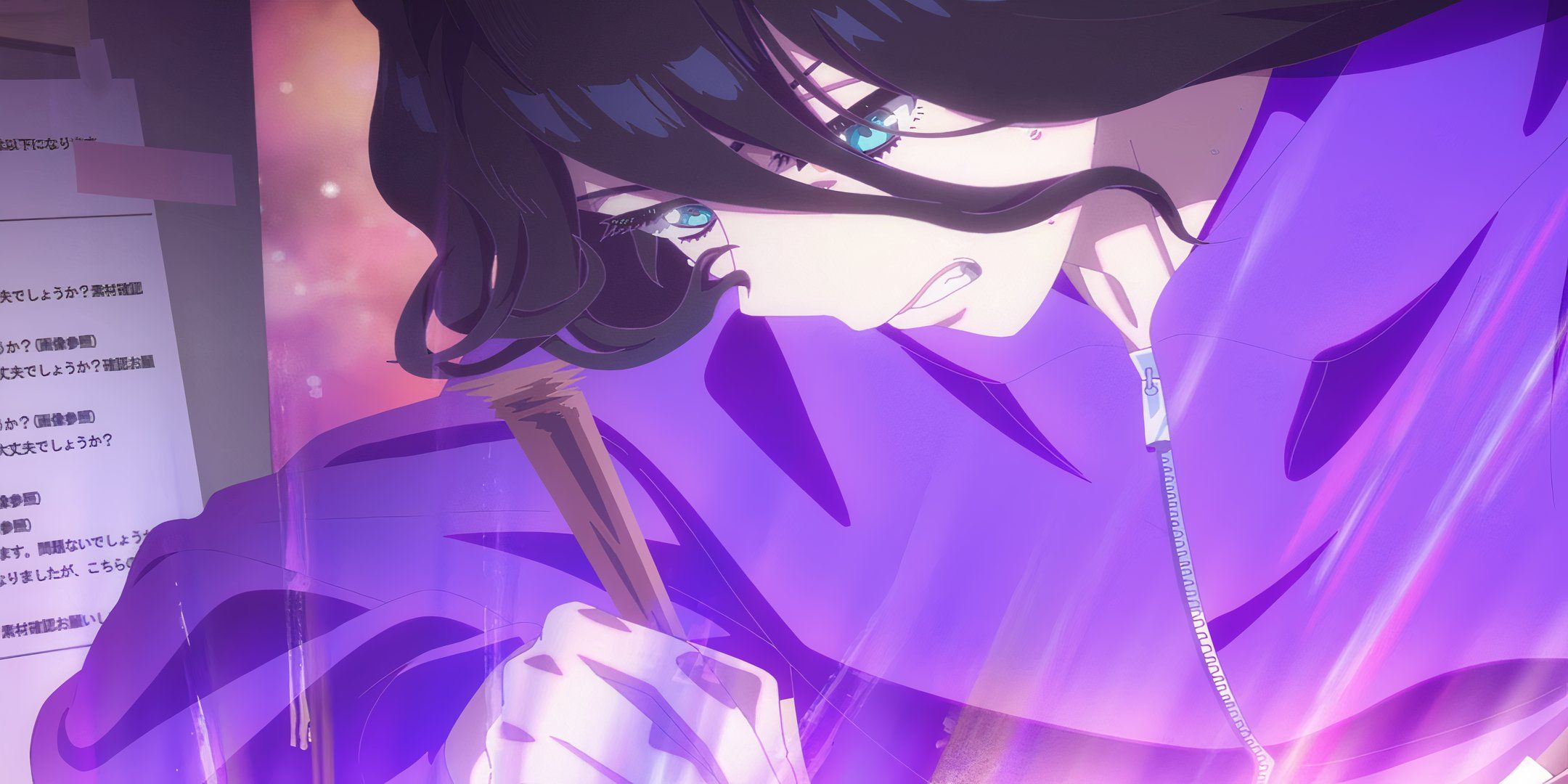 Natsuko drawing with her new powers