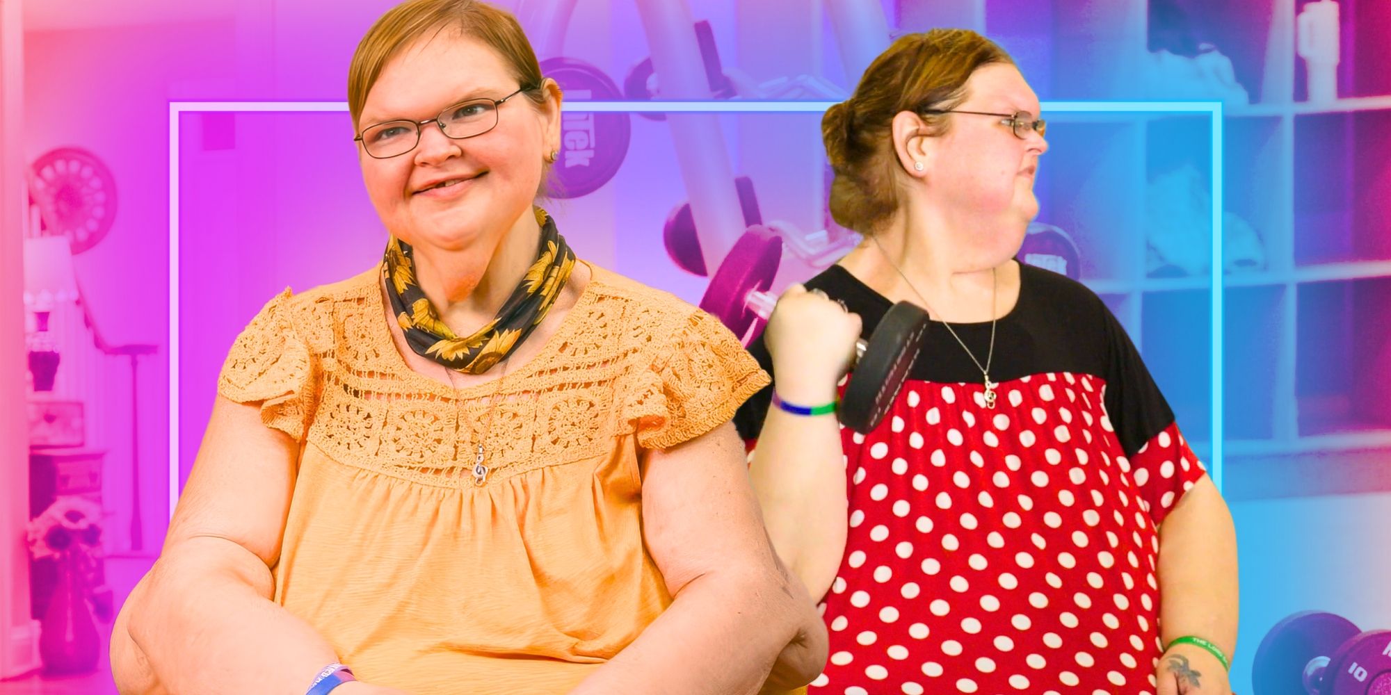 1000-Lb Sisters Tammy Slaton smiling in yellow shirt after weight loss.