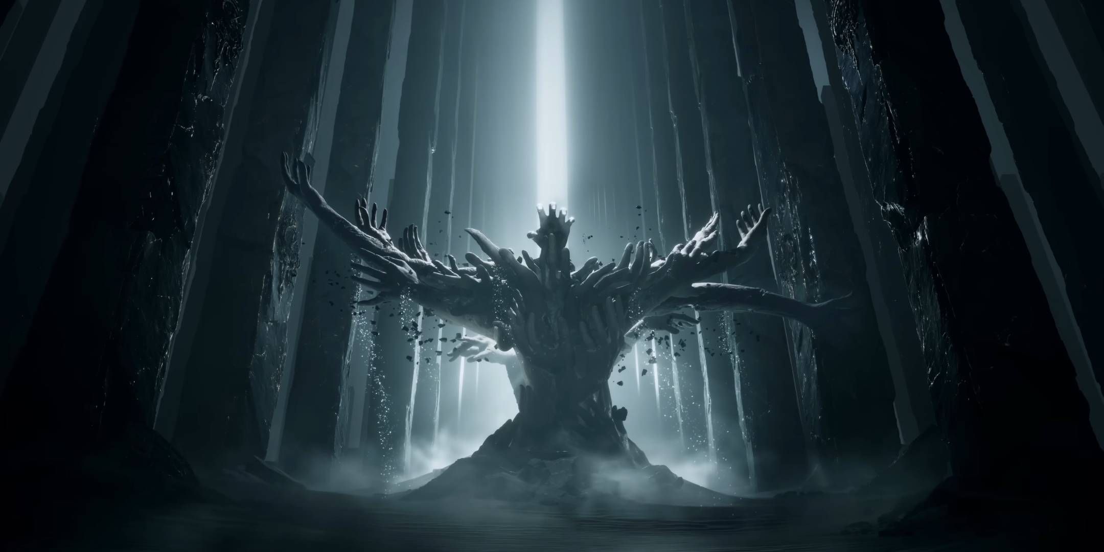 Tides of Annihilation strange structure made of hands and fingers