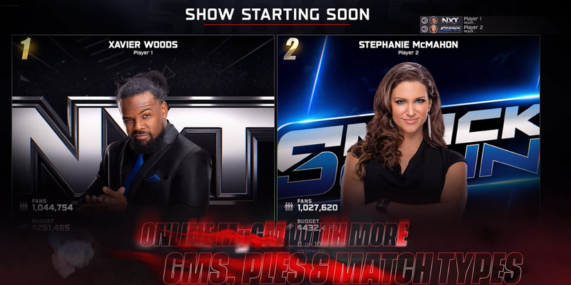 WWE 2K25 MyGm Online matchup