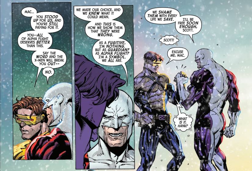 X-Men #12: Cyclops suggest the X-Men jailbreak Alpha Flight