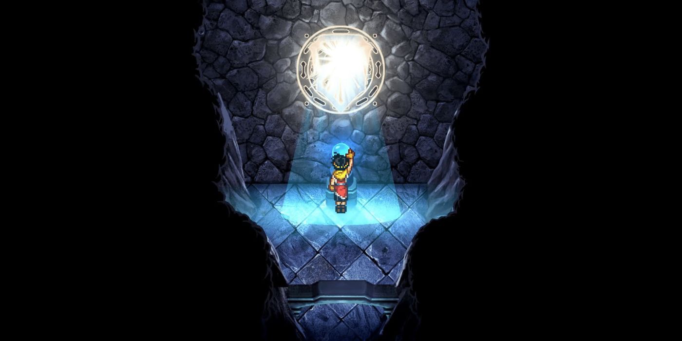 Riou reaching for the Shield Rune in Suikoden II HD Remaster