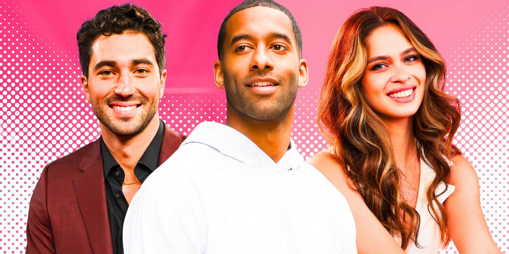 image of Joey Graziadei, Matt James and Kelsey Anderson from the Bachelor