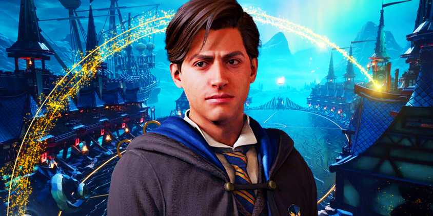 A character from Hogwarts Legacy with a school from Quidditch Champions