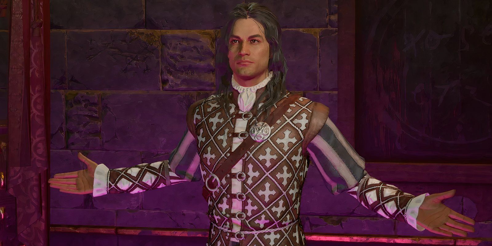 A Man With Arms Outstretched in Baldurs Gate 3