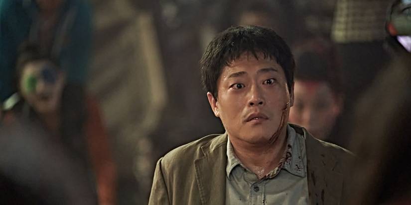 Im Sung-jae looking sad in Hellbound.