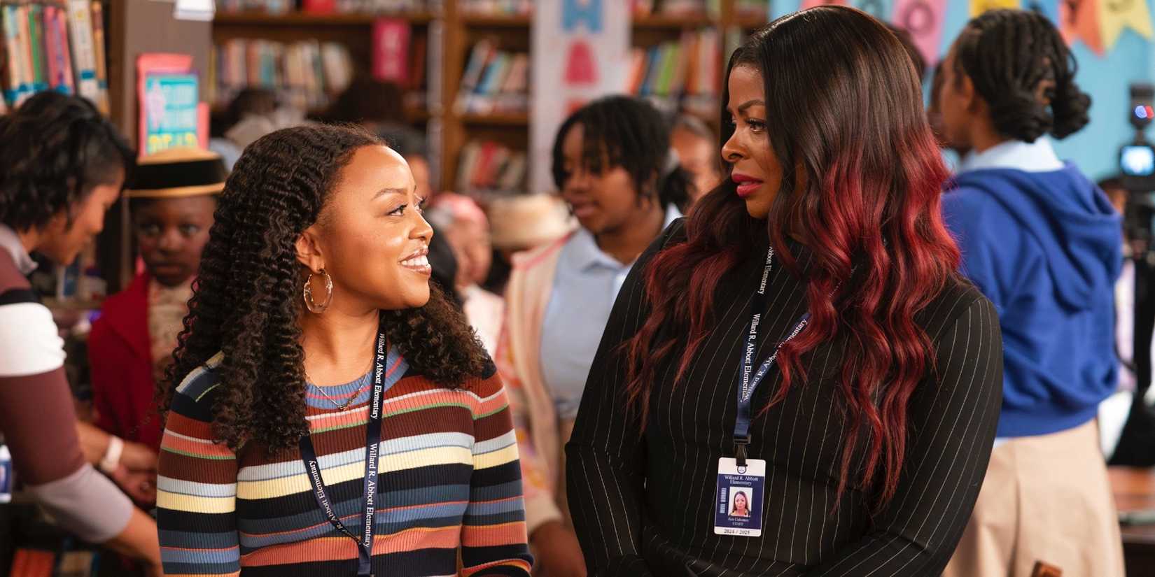 Janine (Quinta Brunson) talking to Ava (Janelle James) in Abbott Elementary Season 4, Episode 15.
