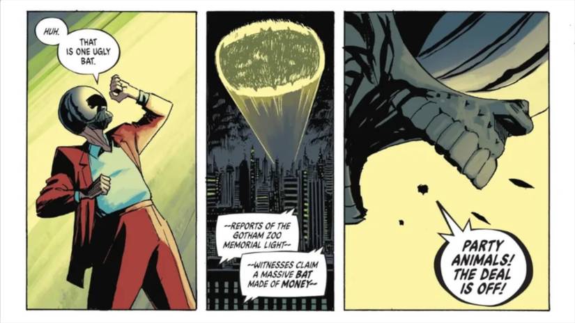 Absolute Batman #5 New Bat-signal in the sky