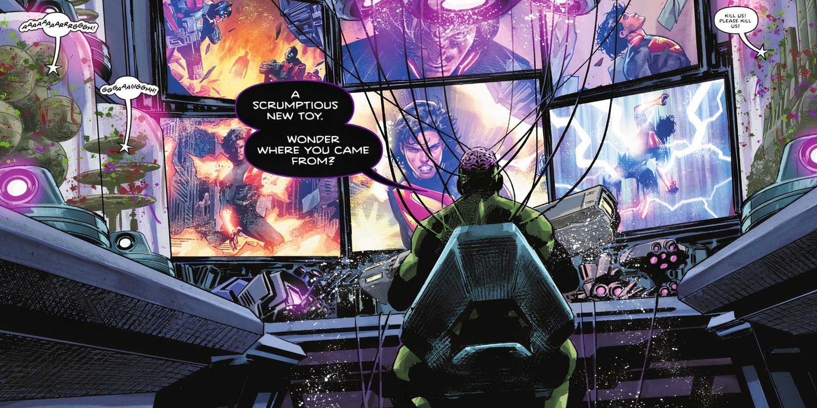 Absolute Brainiac Observing Kal-El DC