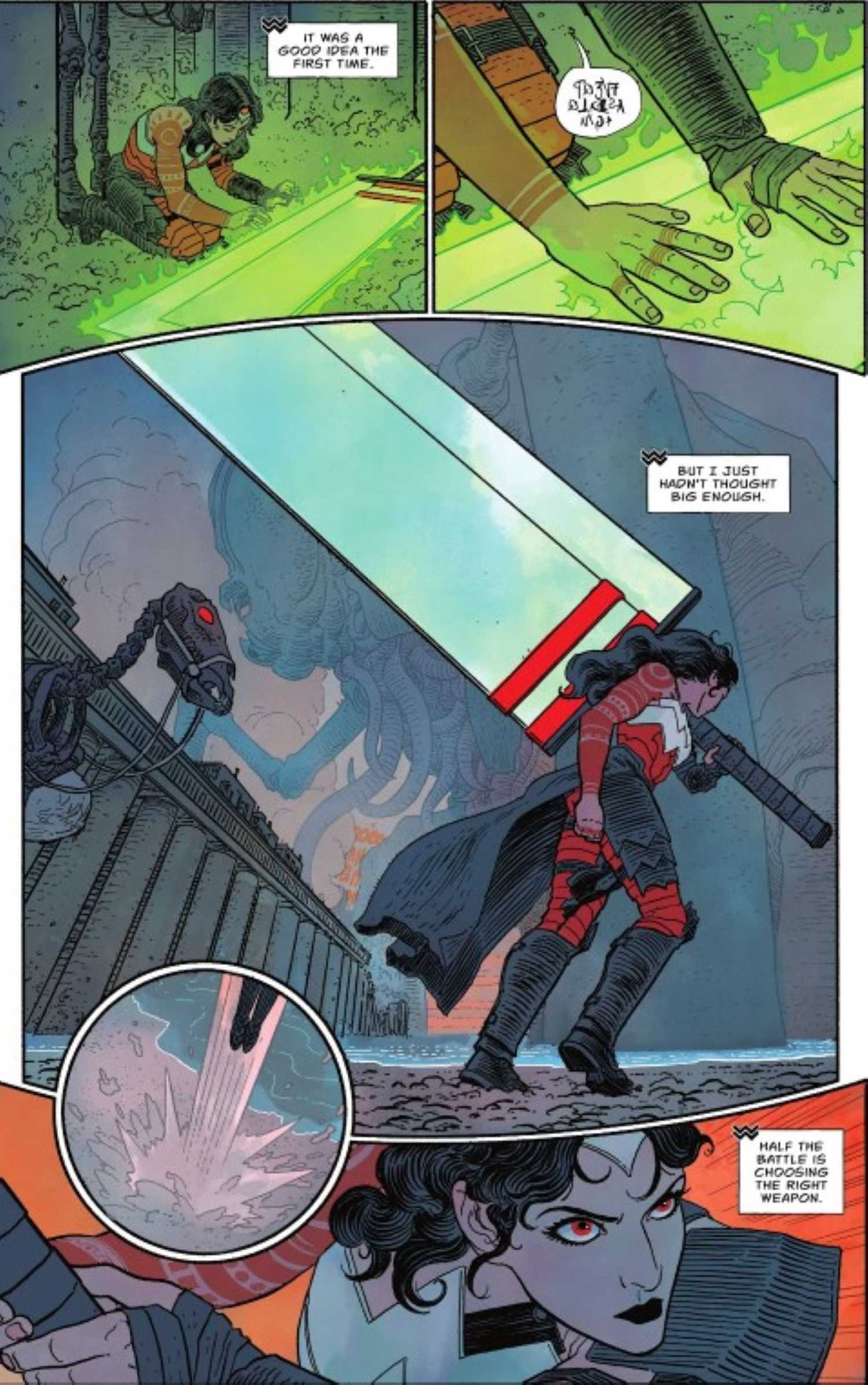 Absolute Wonder Woman #4 sword 1