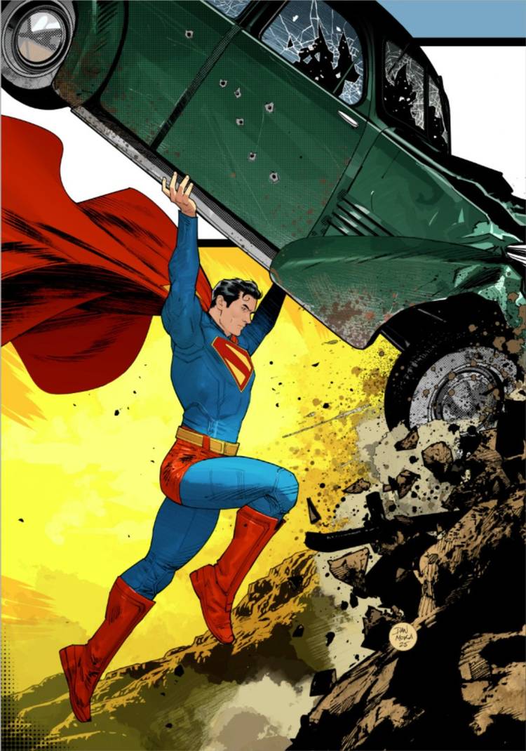 Action Comics #1 David Corenswet Superman Day Variant by Dan Mora