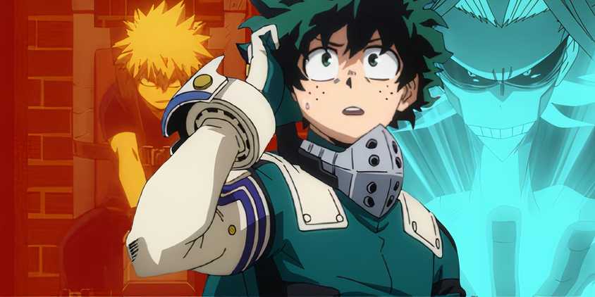 My Hero Academia Bakugo, Deku, and All Might 