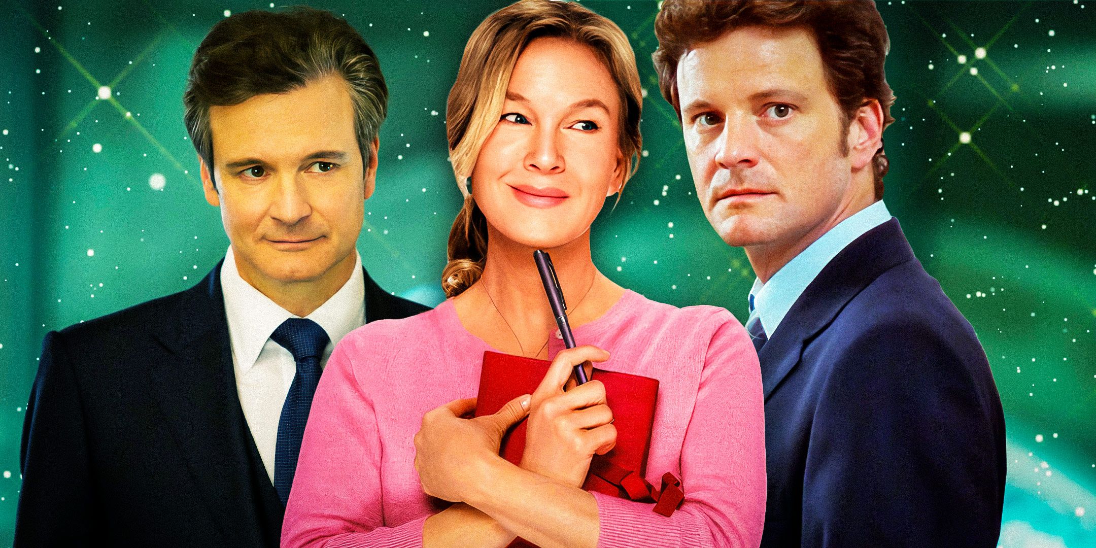 An image of Renee Zellweger and Colin Firth from Bridget Jones.