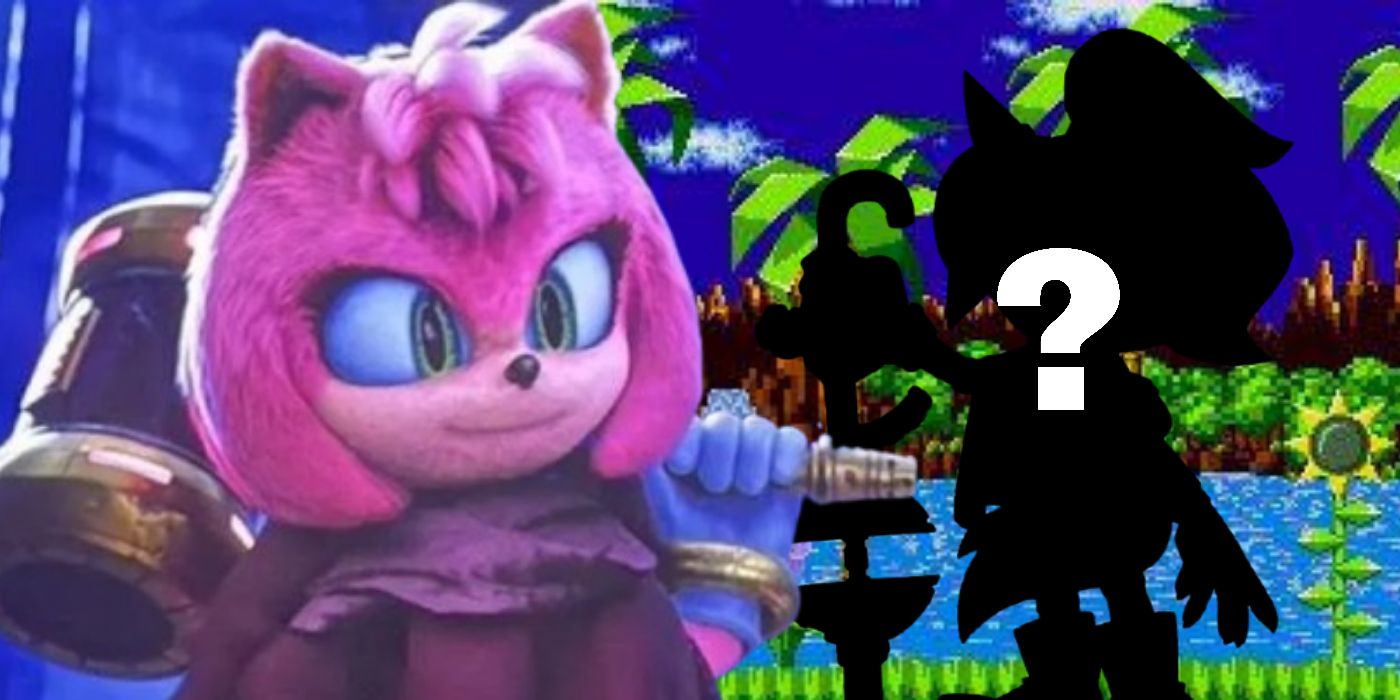 Amy Rose from Sonic 3 and Whisper the Wolf