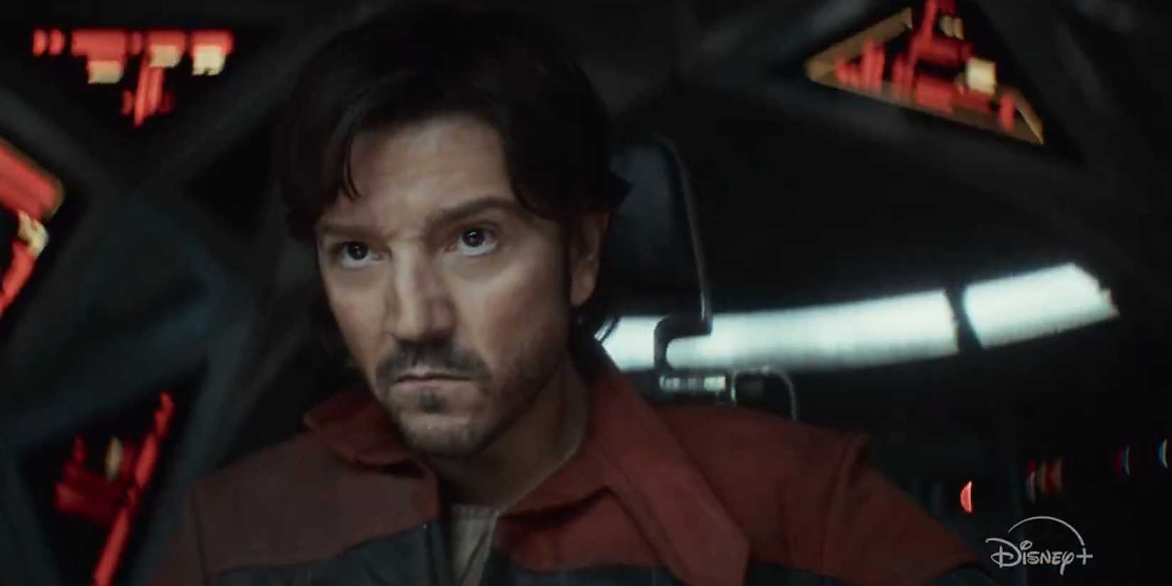 Andor piloting a ship in the Andor season 2 trailer