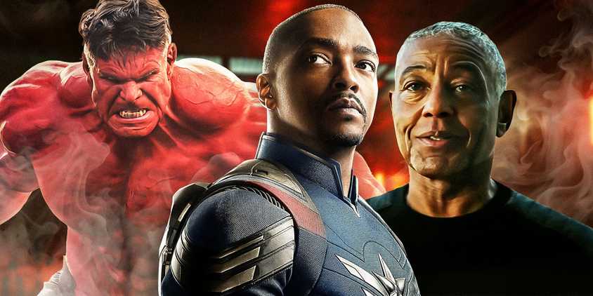 Anthony Mackie's Sam Wilson, Harrison Ford's Red Hulk, and Giancarlo Esposito's Sidewinder face off in Captain America Brave New World