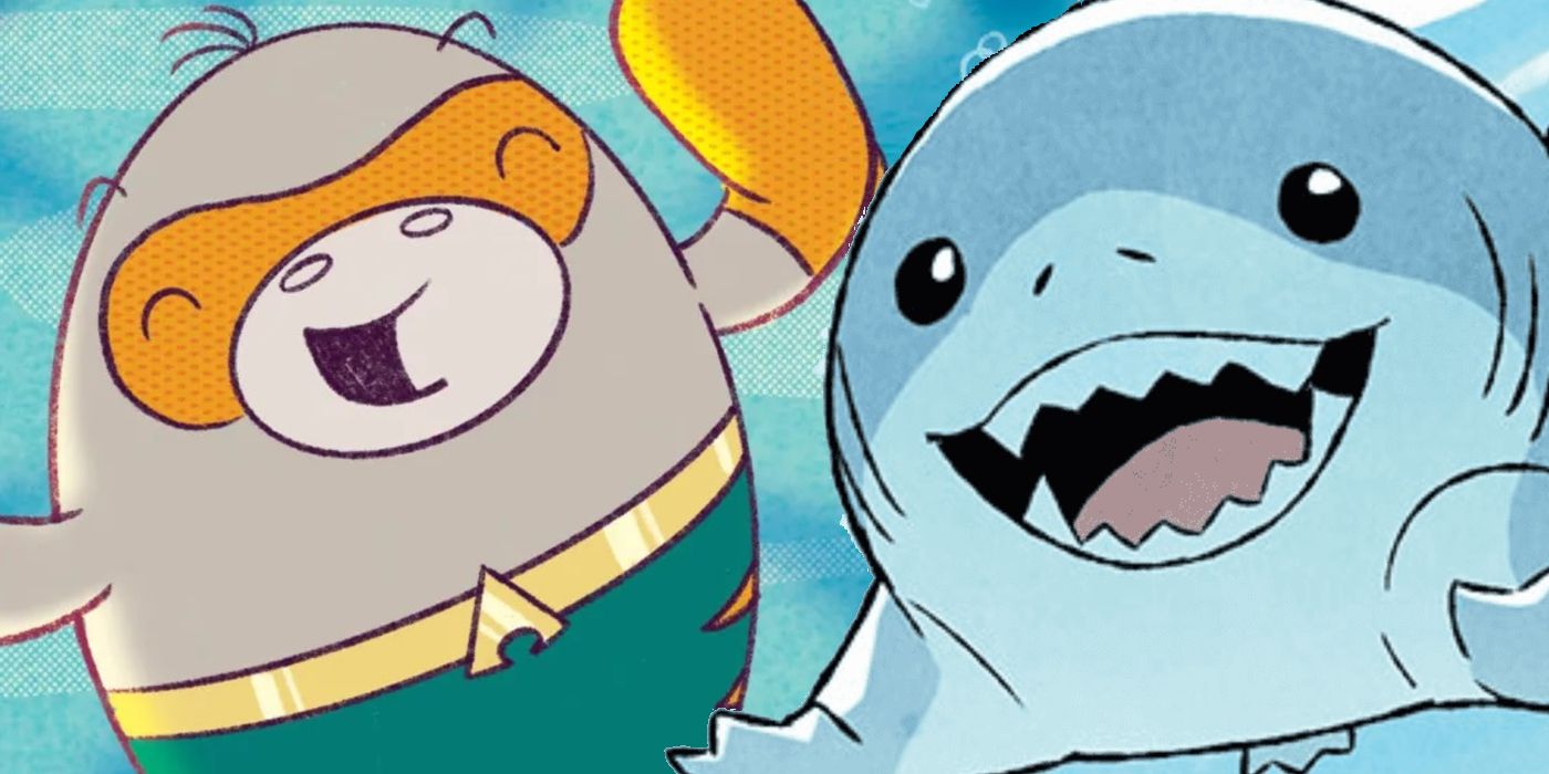 Aquamanatee and Jeff the Land Shark