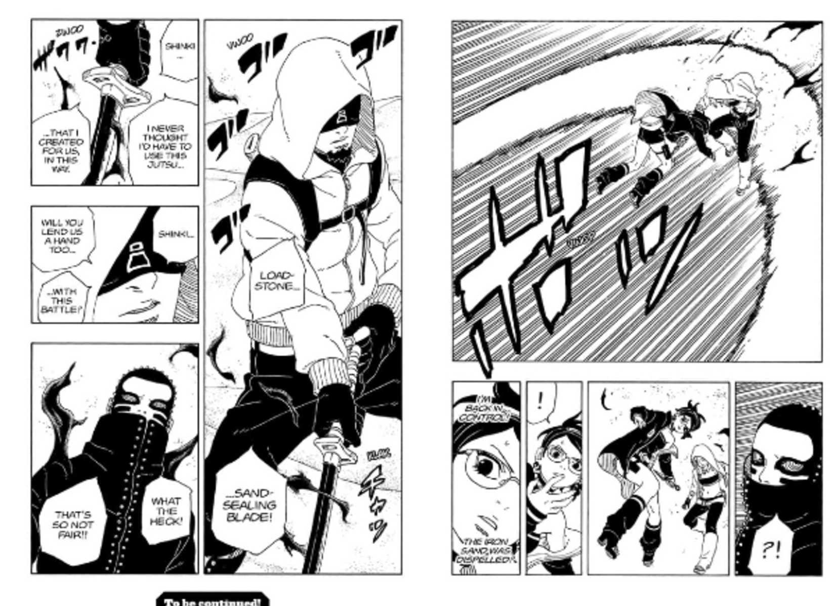 Araya using his Black Blade against Ryu's sand