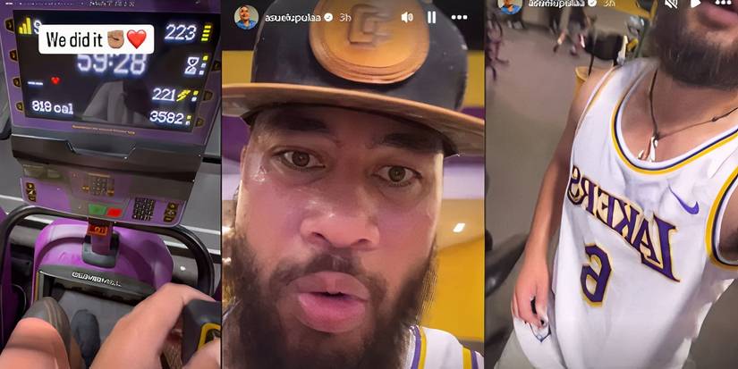 asuelu pulaa in 90 day fiance on instagram stories working out in gym