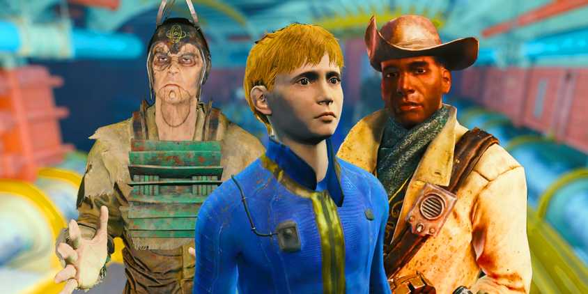 Austin, Confessor Tektus and Preston Garvey from Fallout 4