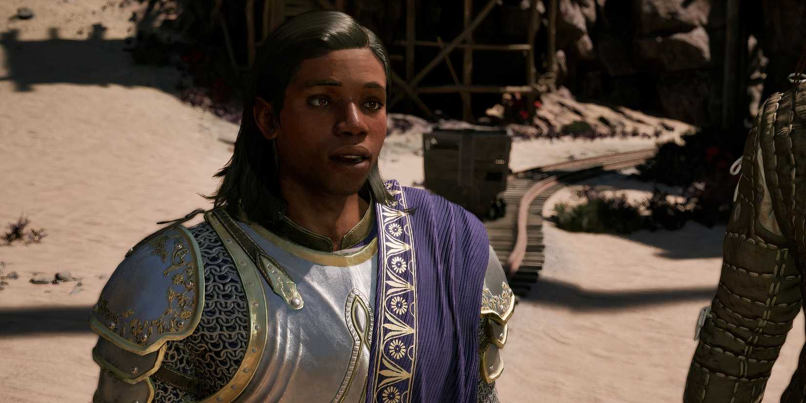 Avowed Seyon during dialogue for Fires In The Mine quest