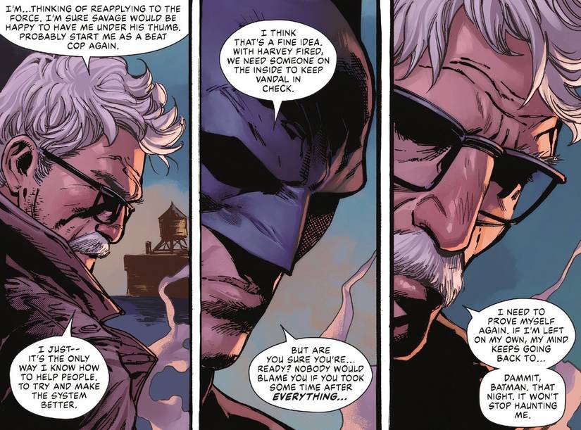 Batman 157 Commissioner Gordon tells Batman he wants to return to the GCPD