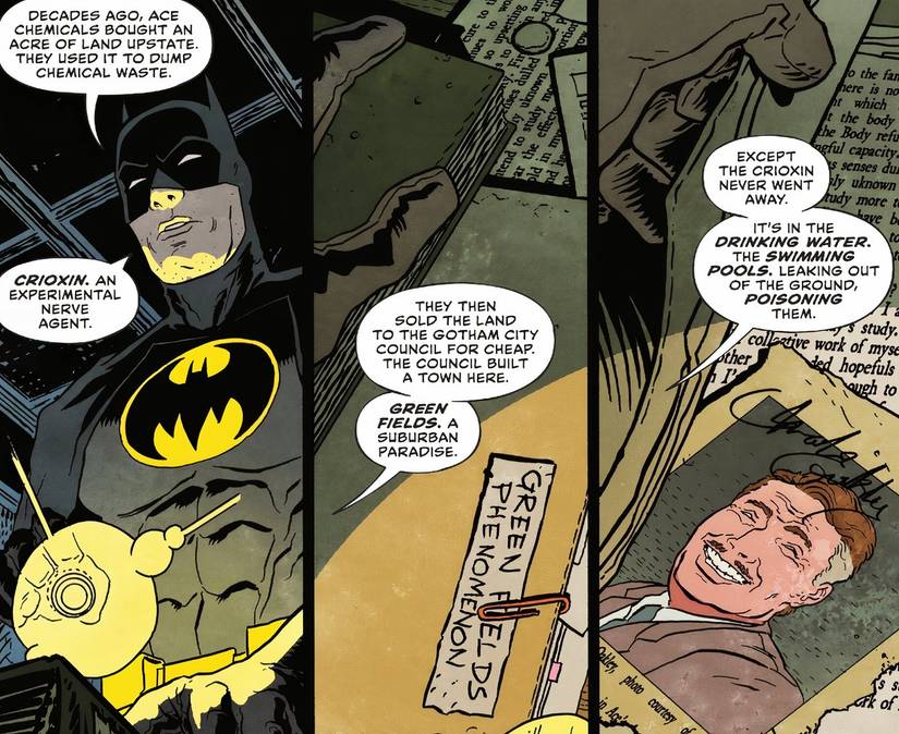 Batman Dark Patterns 3 Batman discovers the crioxin infecting Upstate Gotham