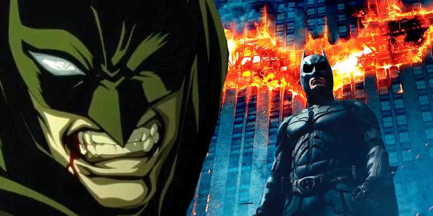 Batman Gotham Knight with The Dark knight poster