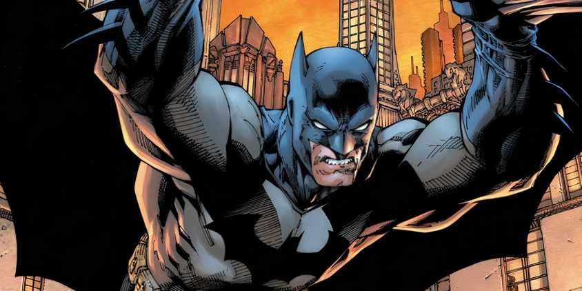 Batman Hush 2 Jim Lee main cover with Batman gliding out