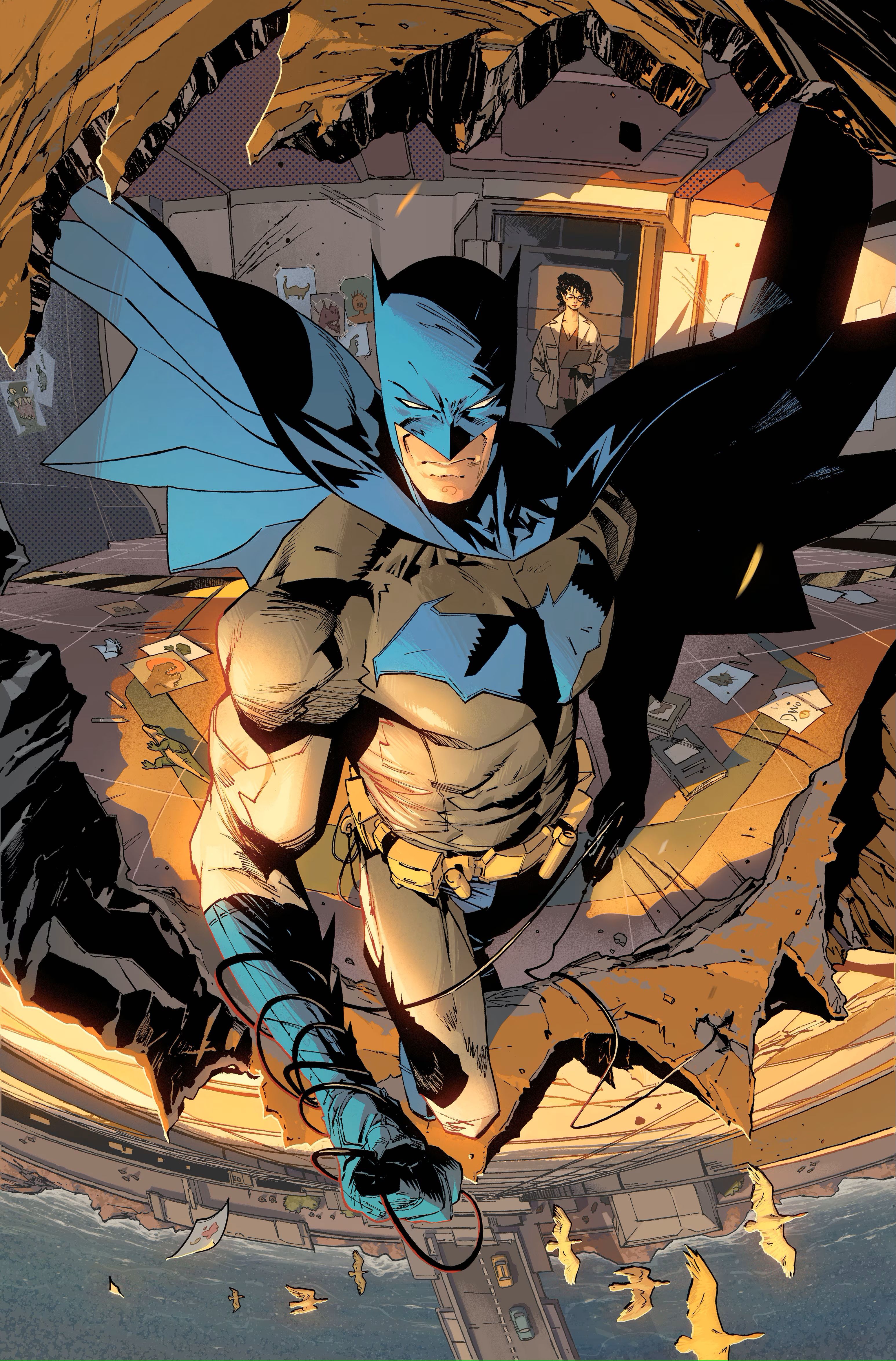 Batman em perfil completo na 2ª página de visualização para Batman (2025) #1