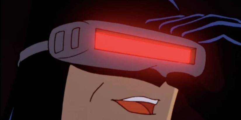 Batman looking through infrared goggles in Batman_ The Animated Series