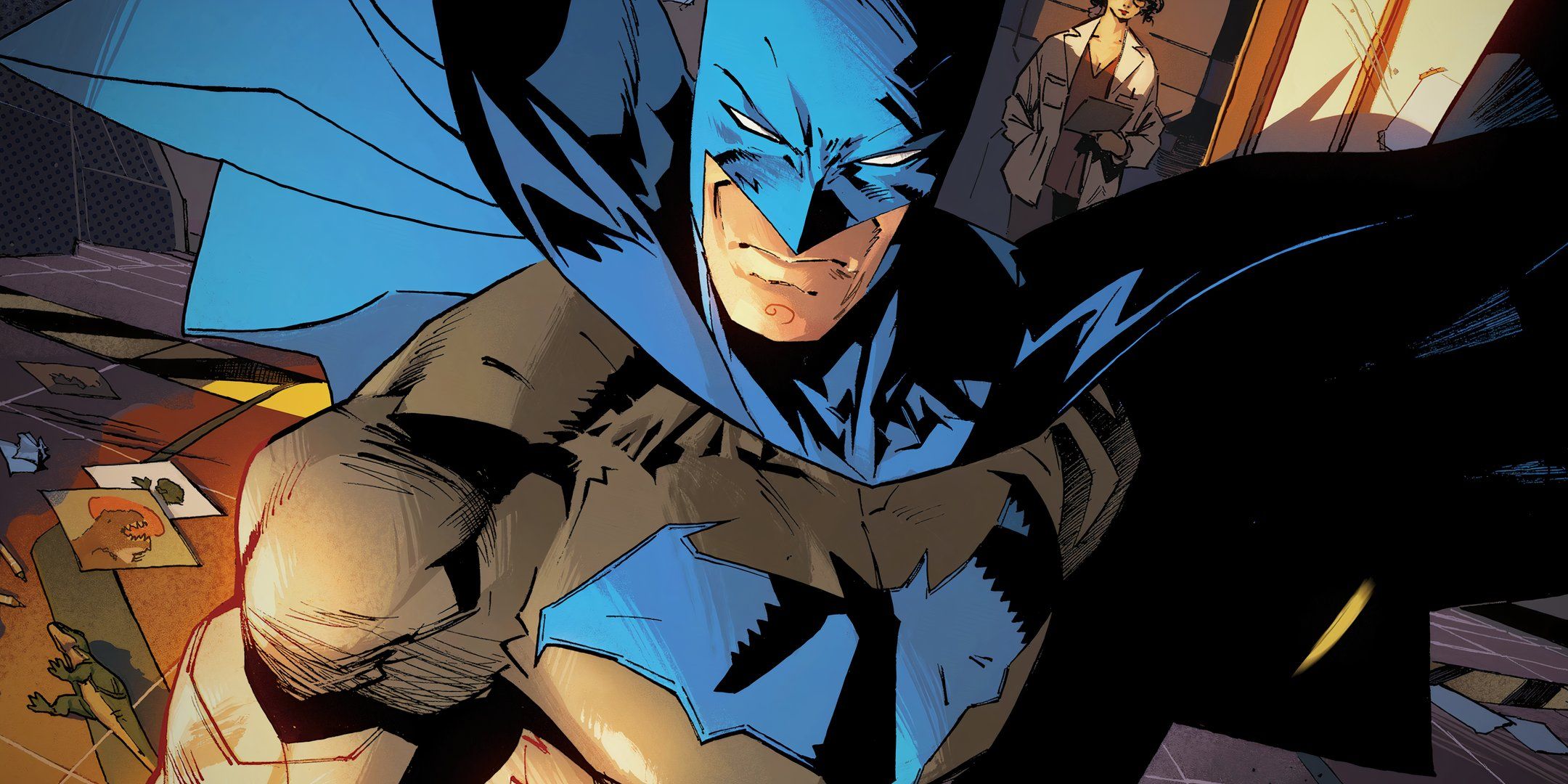 Batman New Blue and Gray Costume Featured DC