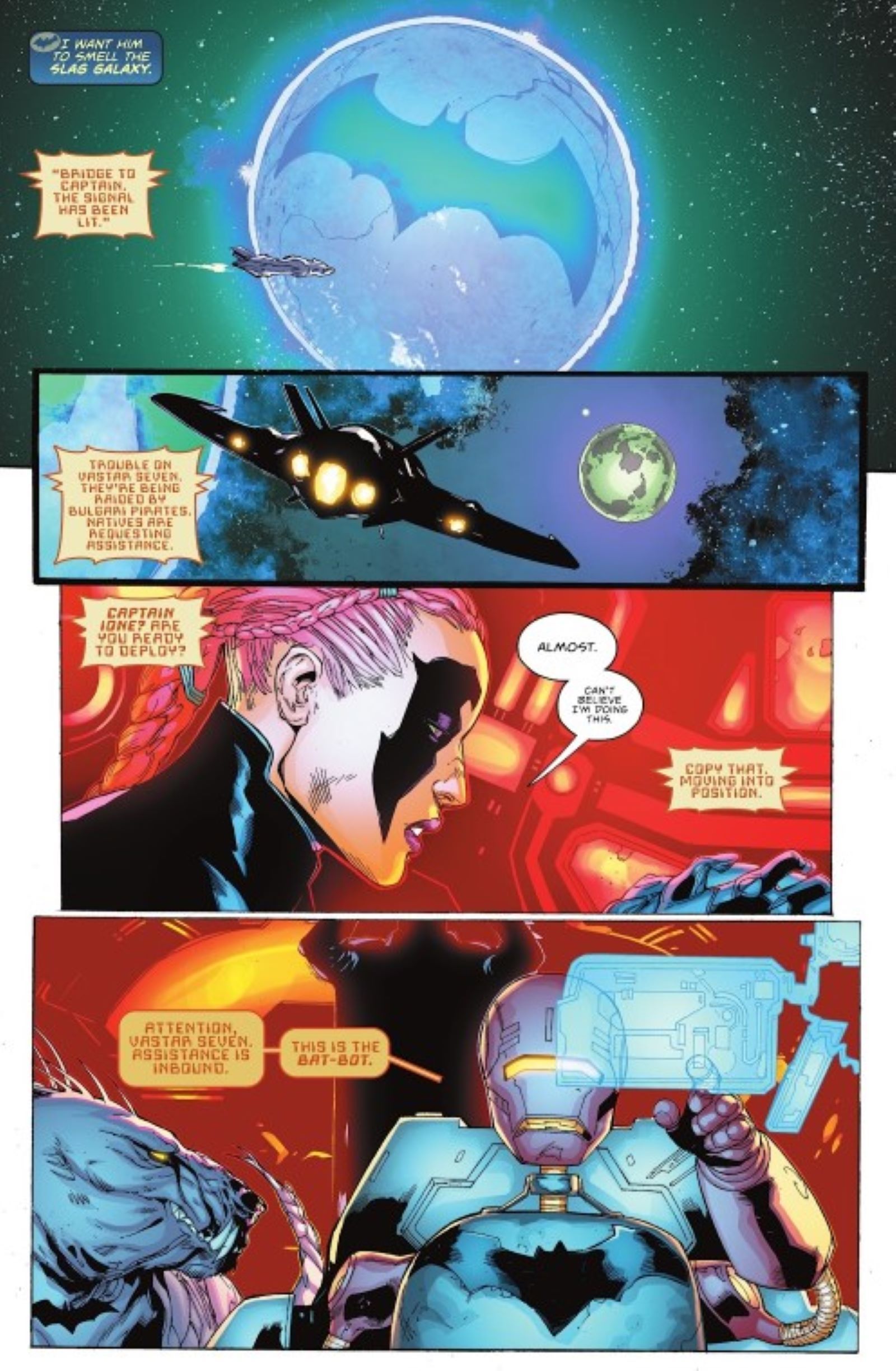 BAtman Off-world #6 bat-family