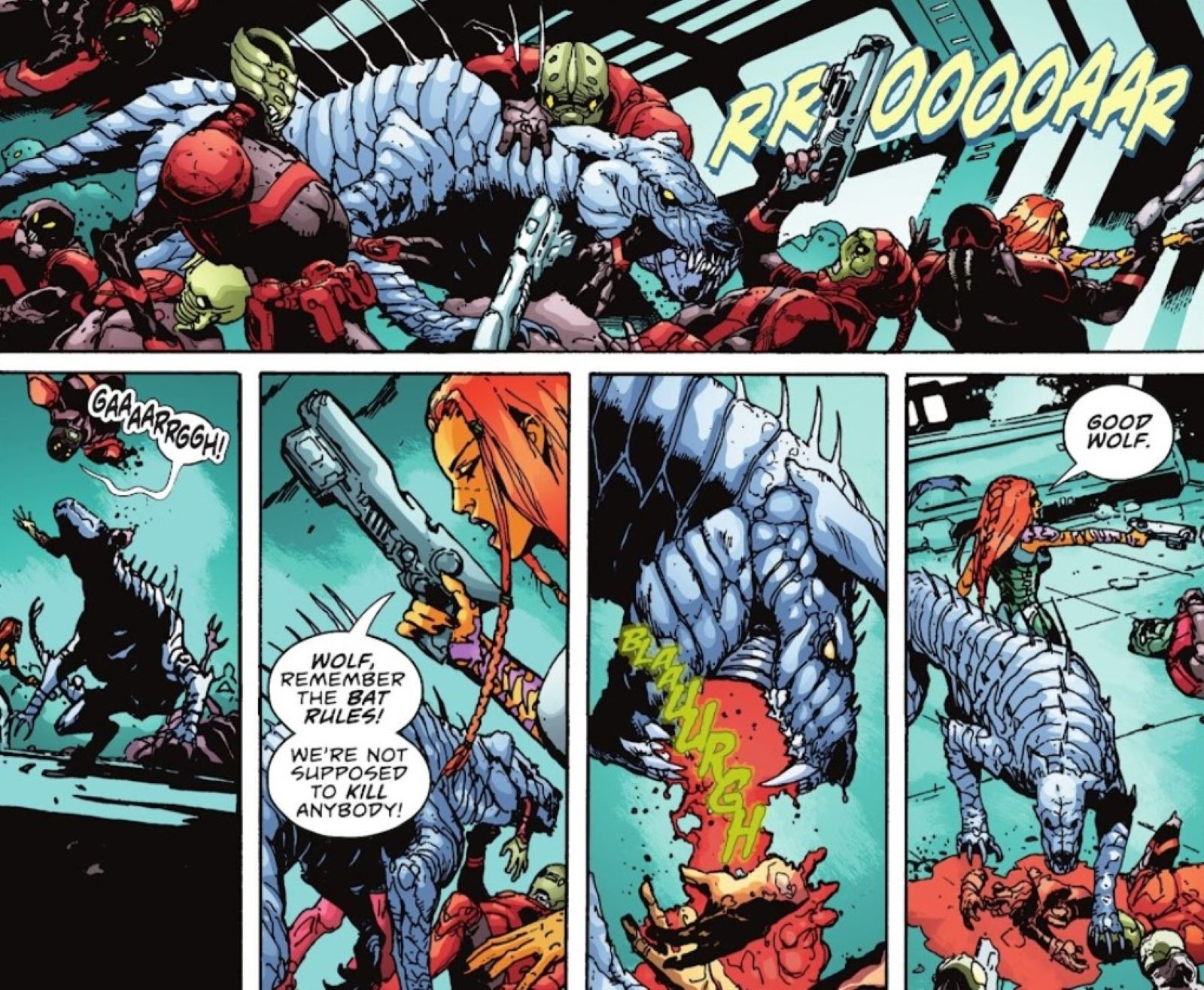 Batman Off-World #6 Ione and Wolf