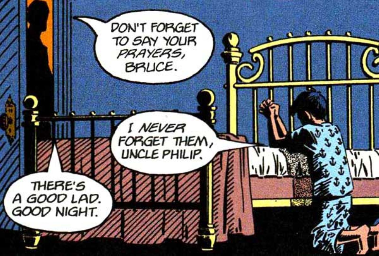 Batman Secret Origins #6 praying